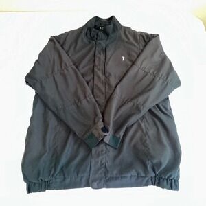 Austin Golf Wind Water Stain Resistant Full Zip Jacket XXL Men's Outerwear Black